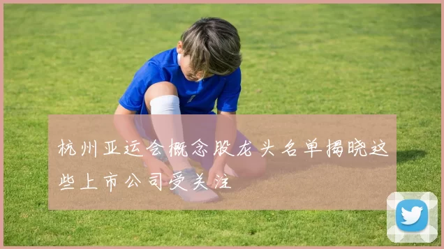 杭州亚运会概念股龙头名单揭晓这些上市公司受关注